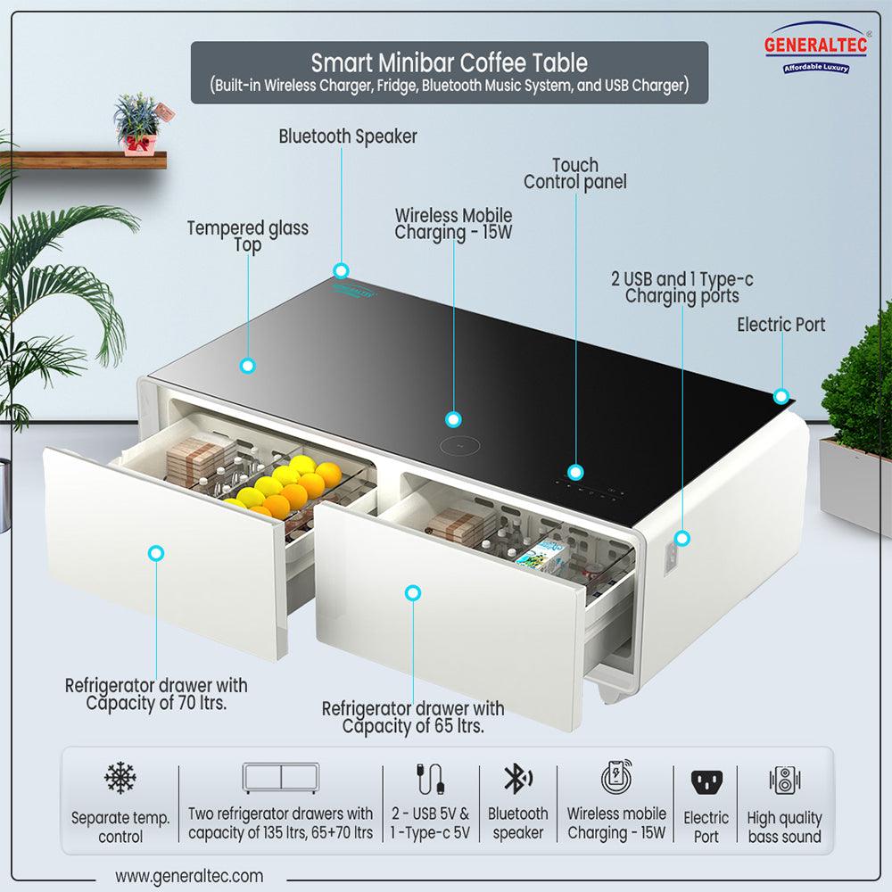 Generaltec Smart Table with Refrigerator