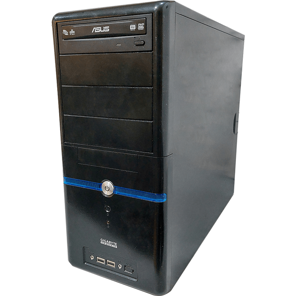 Gigabyte Chassis Tower PC (Intel Pentium G620 - 4GB DDR3 - No Hard - Intel HD Graphics - DVD RW) Original Used - Kimo Store