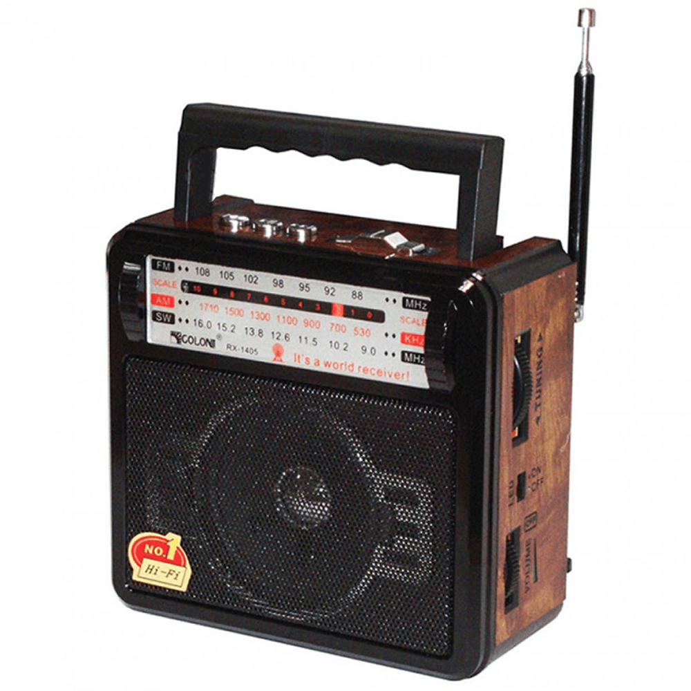 Golon RX-1405 Portable Radio Speaker 1.0 - Black - Kimo Store