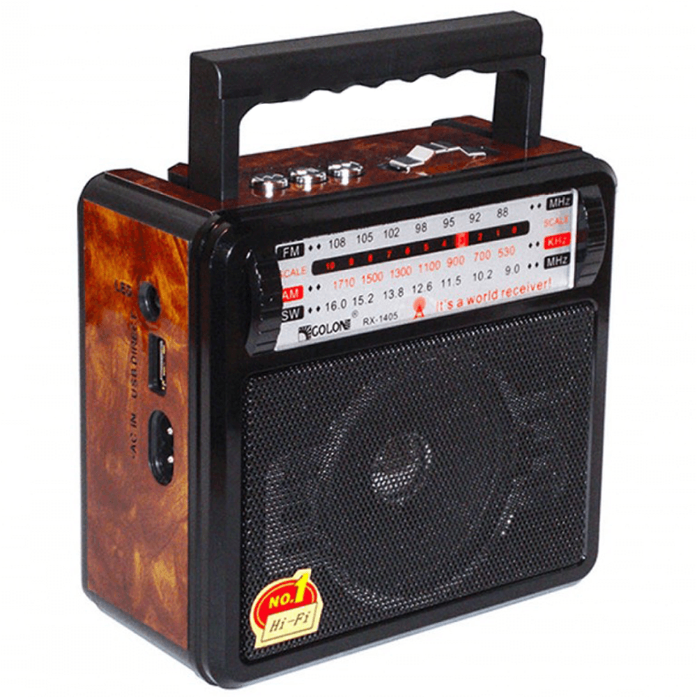 Portable Radio Speaker Golon - Black