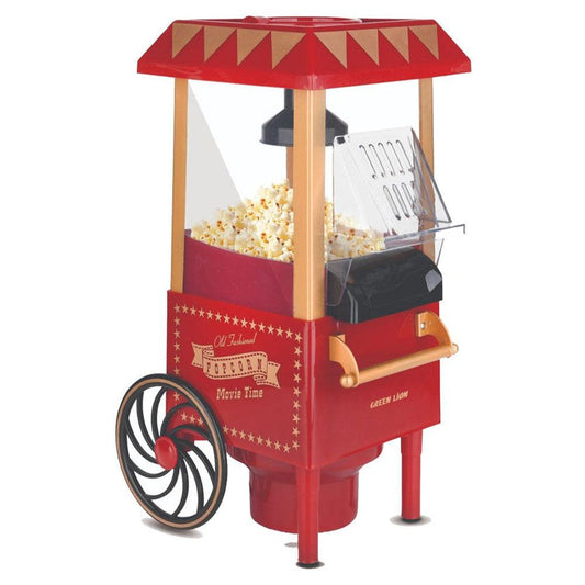 Green Lion Popcorn Maker Vintage GNVNTPOPMRRD 1200W - Red
