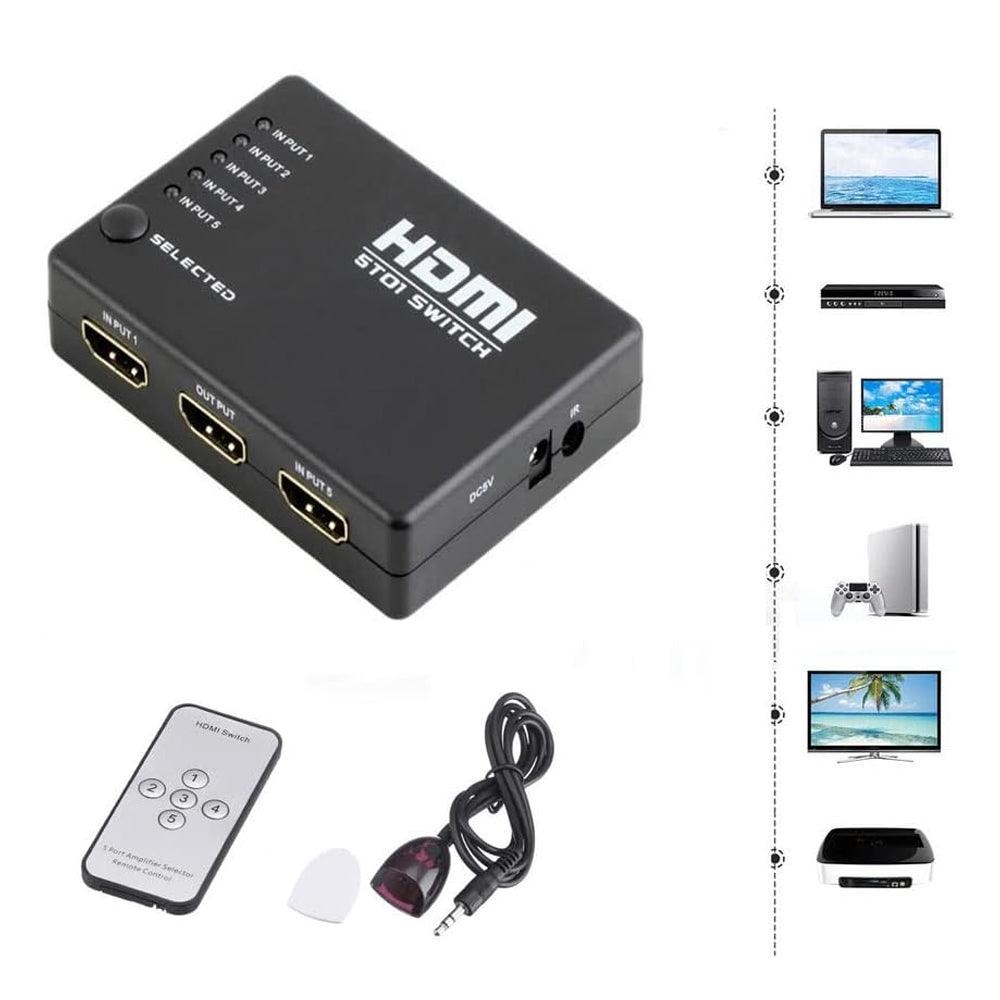 HDMI Switch 5 Ports - Kimo Store