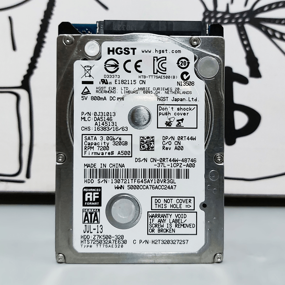 HGST 320GB 2.5 Inch Internal Laptop Hard Drive (Original Used) - Kimo Store