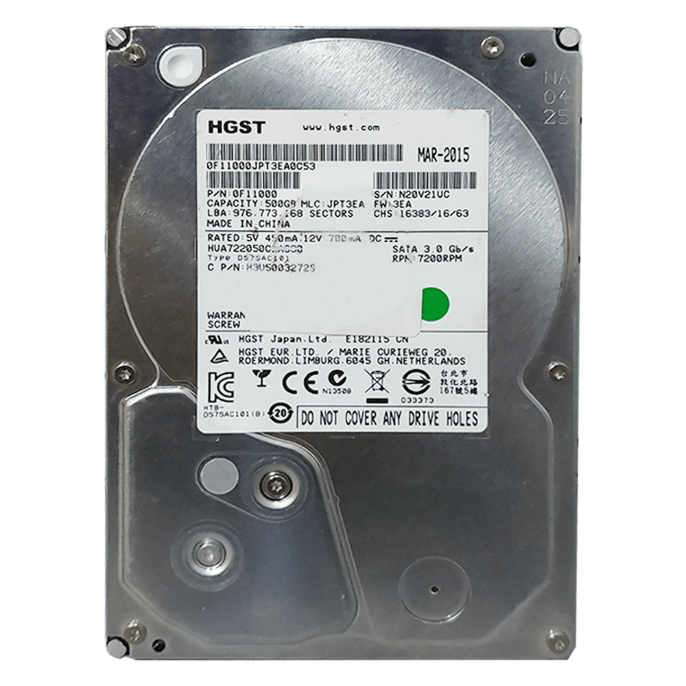 HGST 500GB 3.5 Inch Internal PC Hard Drive (Original Used)