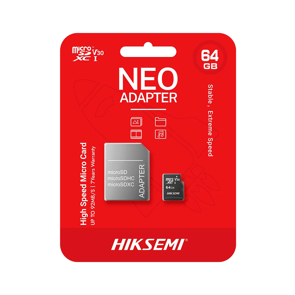 Hiksemi NEO Adapter 64GB Micro SD Memory Card - Kimo Store