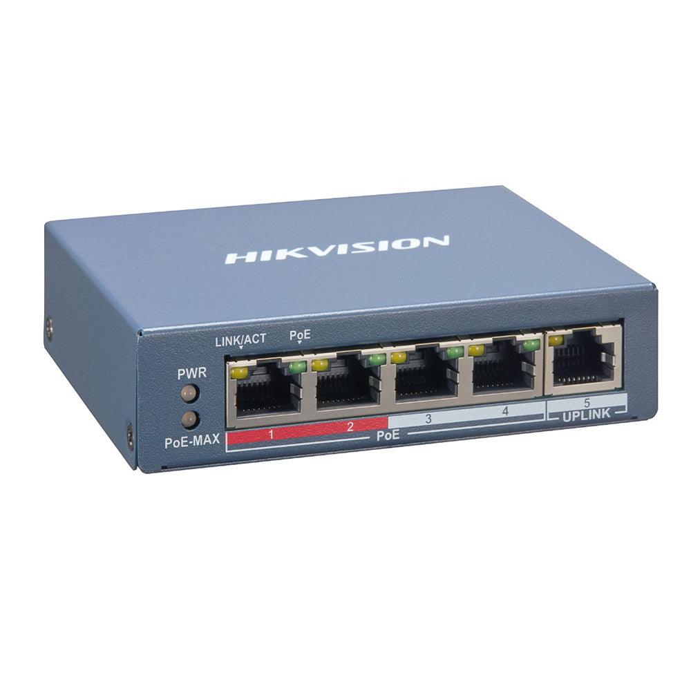 Hikvision Managed Desktop PoE Switch 4 Port 10/100Mbps + 1 Port 10/100Mbps Uplink