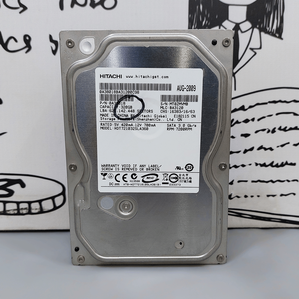 Hitachi 320GB 3.5 Inch Internal PC Hard Drive (Original Used) - Kimo Store
