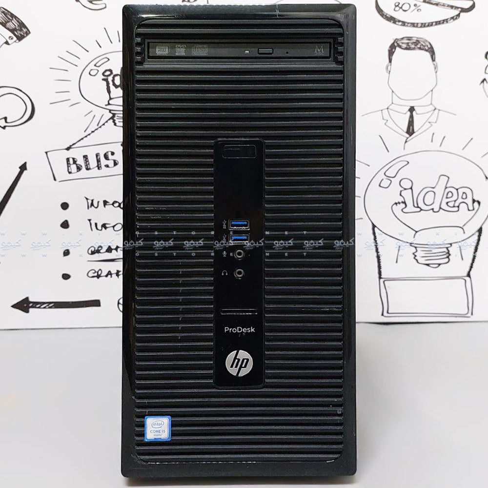 كمبيوتر تاور اتش بي ProDesk 400 G3 (انتل كور i5-6500 - رام 8 جيجابايت DDR4 - بدون هارد - انتل HD جرافيكس - DVD RW) استعمال خارج
