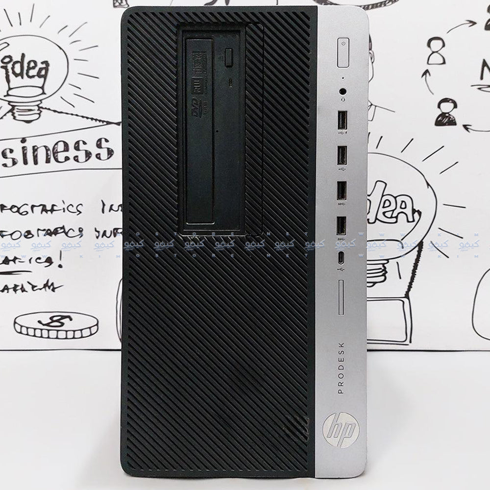 كمبيوتر تاور اتش بي ProDesk 600 G3 (انتل كور i3-7100 - رام 8 جيجابايت DDR4 - بدون هارد - انتل HD جرافيكس - DVD RW) استعمال خارج