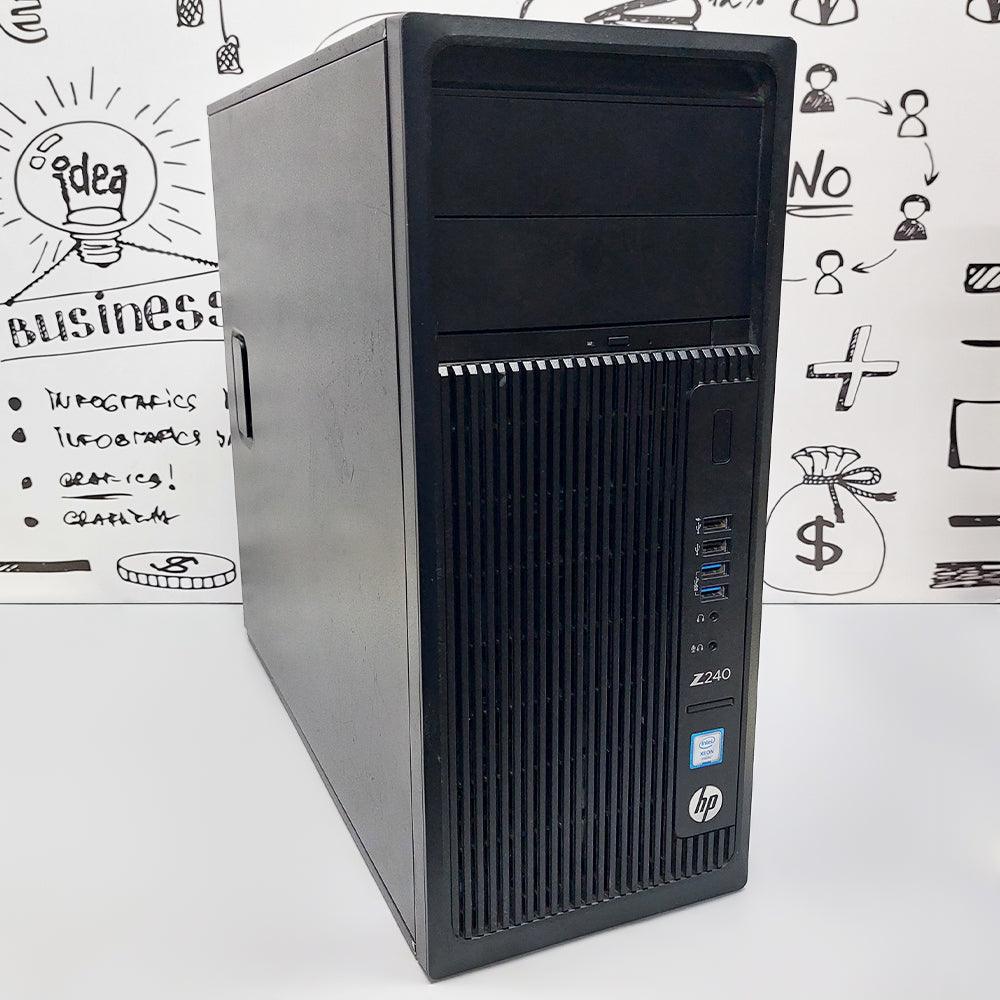 HP Z240 WorkStation (Intel Xeon E3-1230 V5 - 8GB DDR4 - No Hard - No Graphics Card - DVD RW) Original Used - Kimo Store