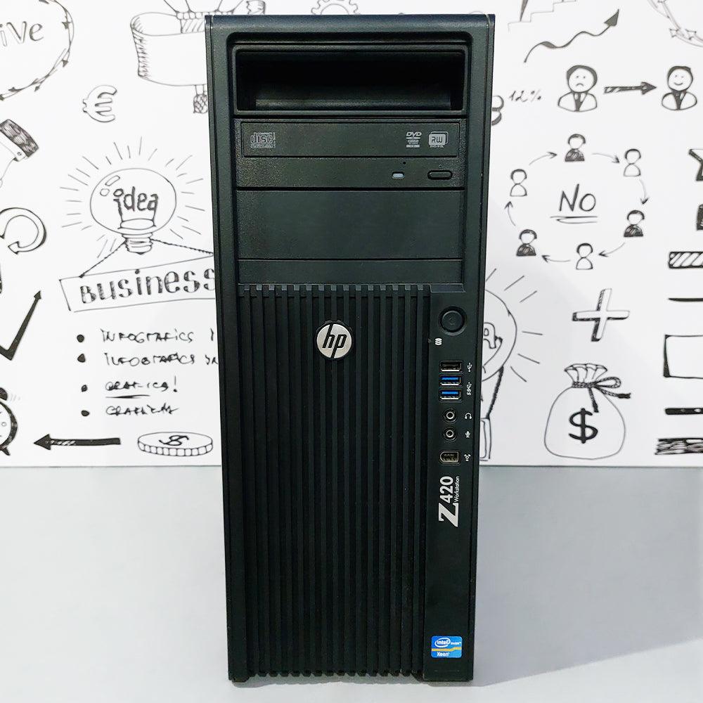 HP Z420 Tower Workstation (Intel Xeon E5-1603 - 8GB DDR3 - No Hard - AMD Radeon HD 5450 1GB - DVD RW) Original Used - Kimo Store