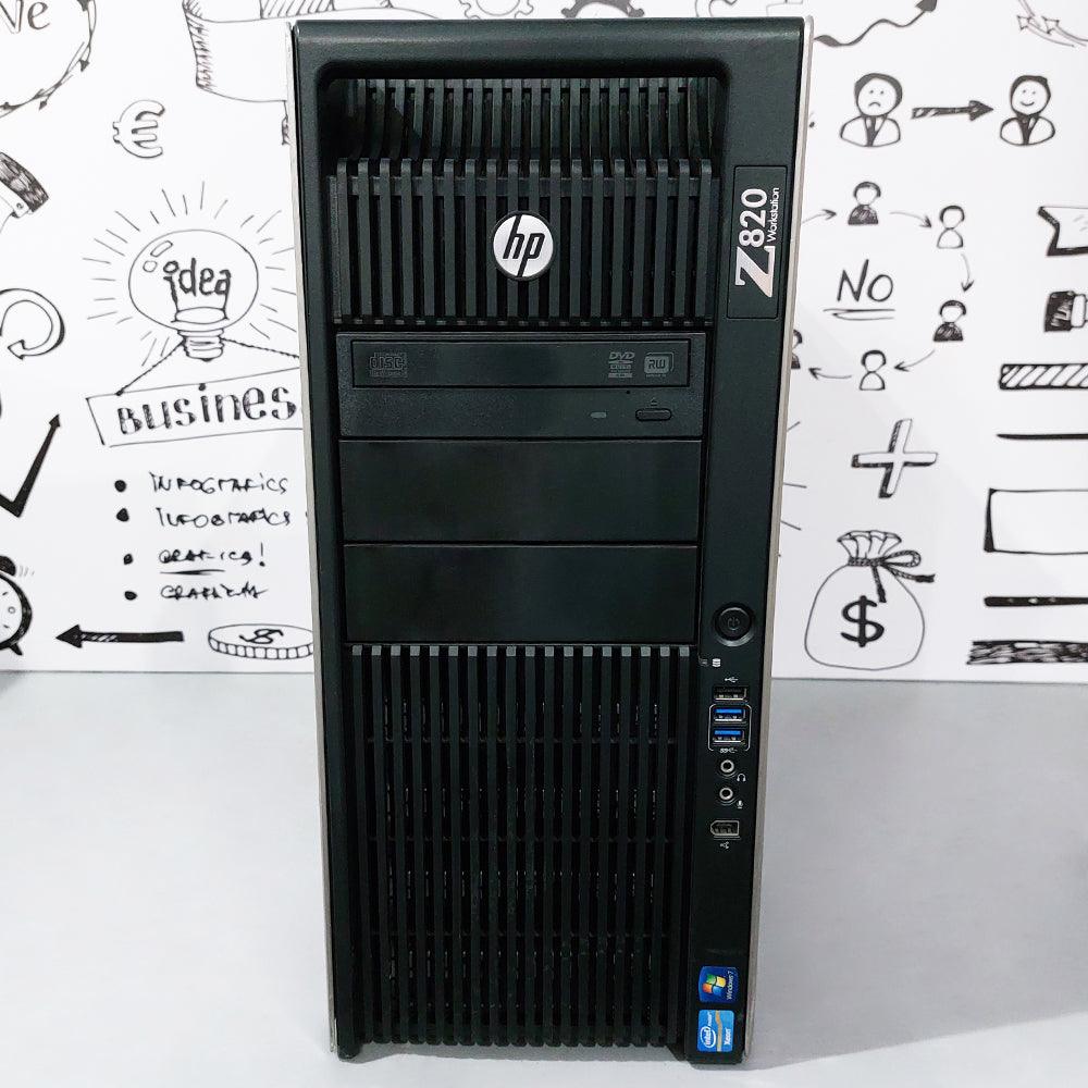 HP Z820 Workstation (2xCPU Intel Xeon E5-2630 V2 - 16GB DDR3 - No Hard - No Graphics Card - DVD RW) Original Used - Kimo Store