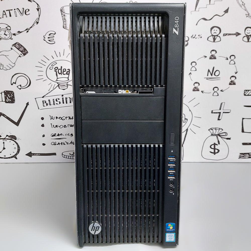 HP Z840 Tower Workstation (2x CPU Intel Xeon E5-2630 V3 - 32GB DDR4 - No Hard - No Graphics Card - DVD RW) Original Used - Kimo Store