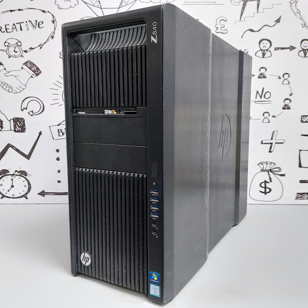 HP Z840 Tower Workstation (2x CPU Intel Xeon E5-2630 V3 - 32GB DDR4 - No Hard - No Graphics Card - DVD RW) Original Used - Kimo Store