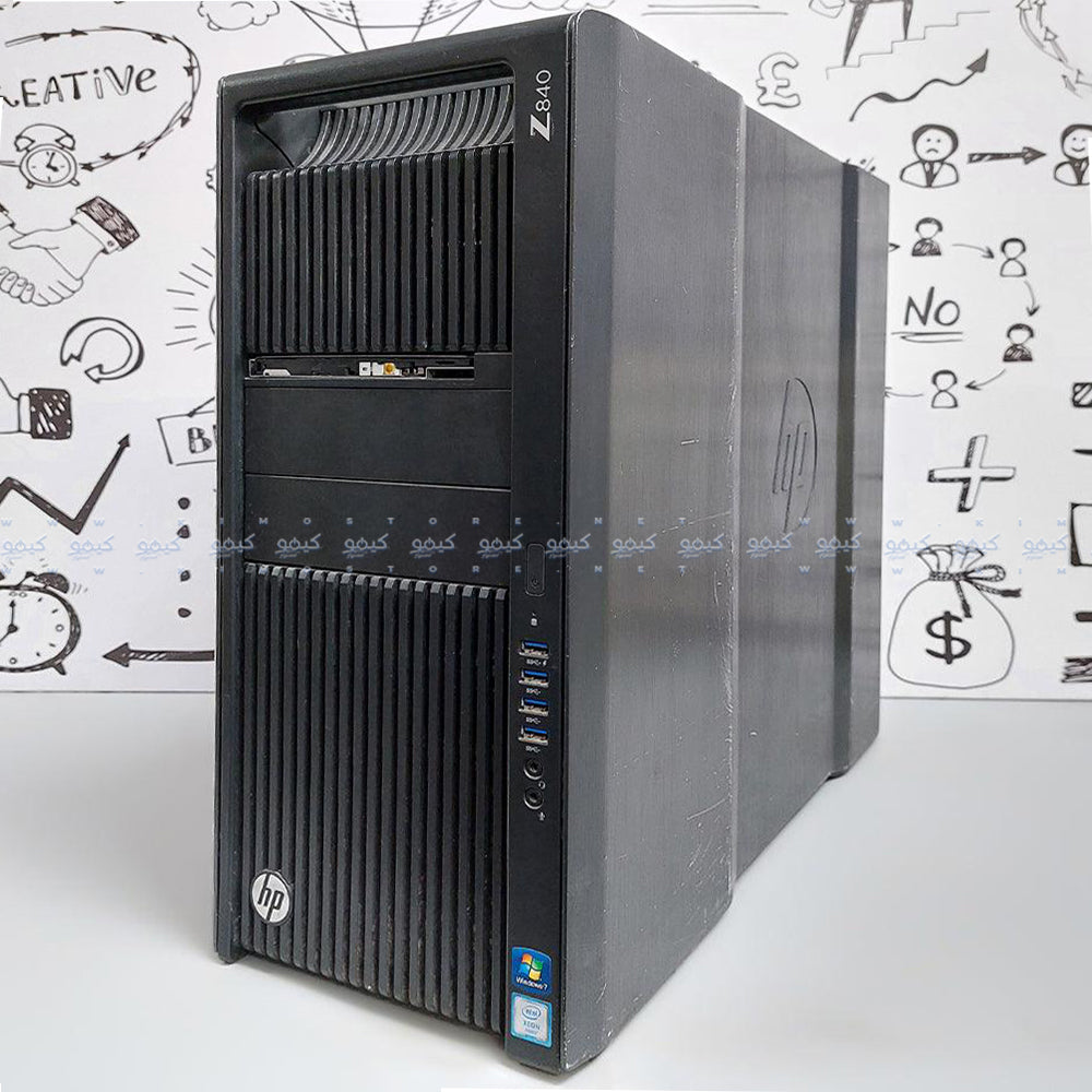 كمبيوتر ورك ستيشن اتش بى Z840 (2x انتل زيون E5-2620 V3 - رام 16 جيجابايت DDR4 - بدون هارد - بدون كارت شاشه - DVD RW ) استعمال خارج