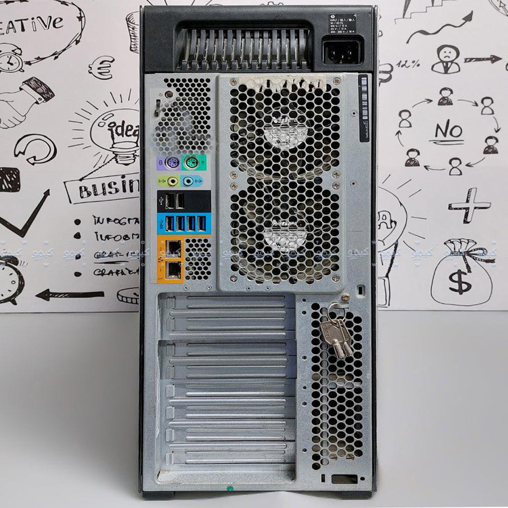كمبيوتر ورك ستيشن اتش بى Z840 (2x انتل زيون E5-2620 V3 - رام 16 جيجابايت DDR4 - بدون هارد - بدون كارت شاشه - DVD RW ) استعمال خارج