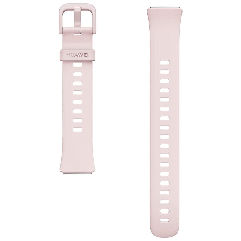 Huawei Band 7 LEA-B19 Gold Durable Polymer Case With Nebula Pink Silicone Strap - Kimo Store