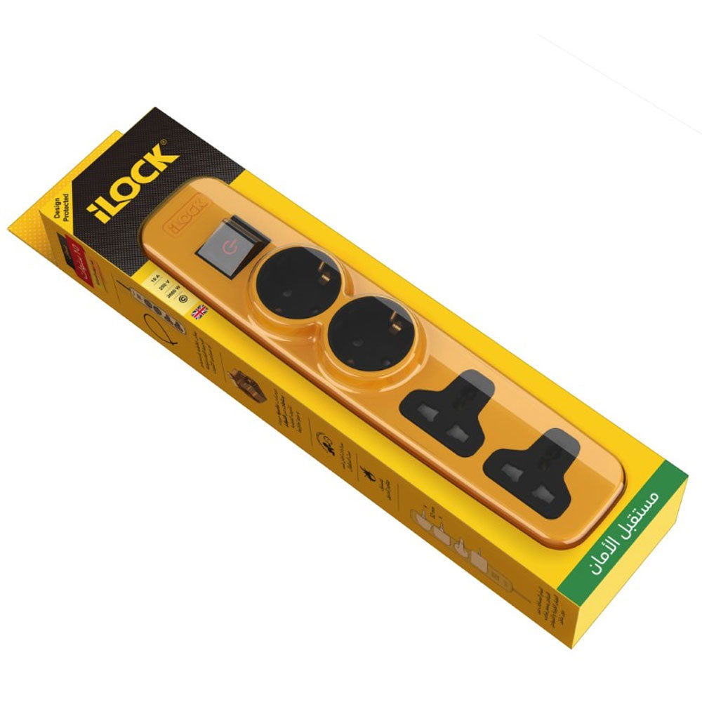 iLock 5028 4Port Power Strip 3680W 2m