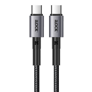 iLock 5089 Type-C To Type-C Cable 65W Fast Charging 1m - Black