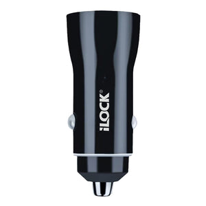 iLock 5096 Car Charger PD Type-C + QC3.0 USB 60W Fast Charging - Black