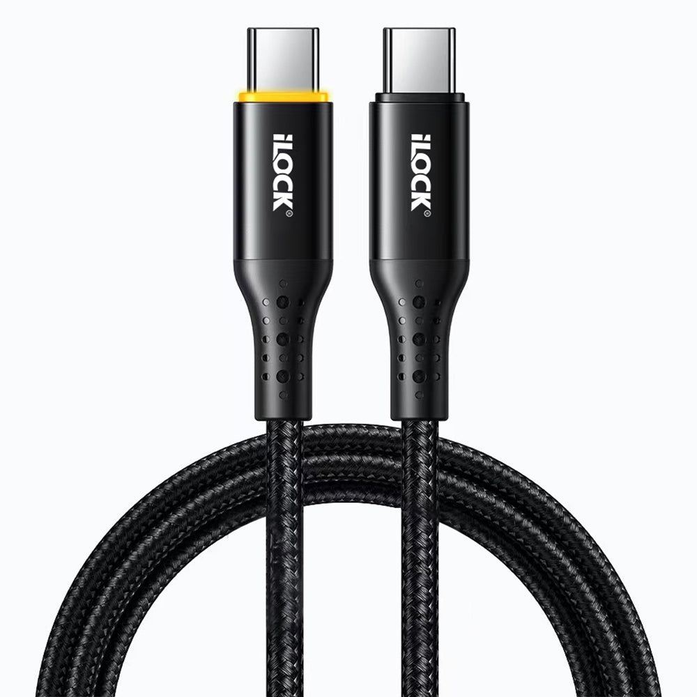 iLock 5097 Type-C To Type-C Cable 100W Fast Charging 1m - Black