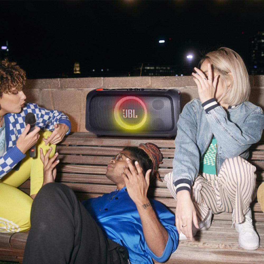 سبيكر بلوتوث جي بي إل PartyBox On-The-Go Essential مع ميكروفون - اسود