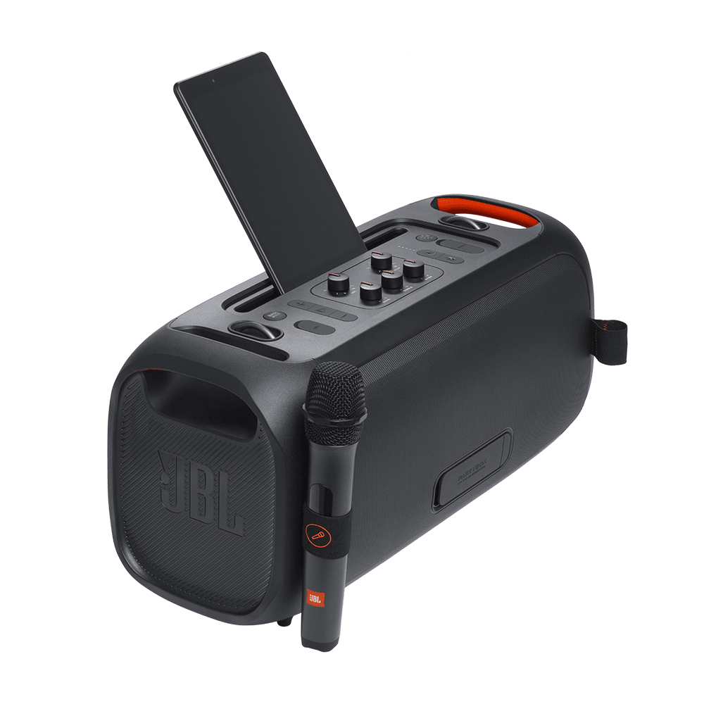 JBL PartyBox On-The-Go Essential Portable Bluetooth Speaker With Mic - Black - Kimo Store