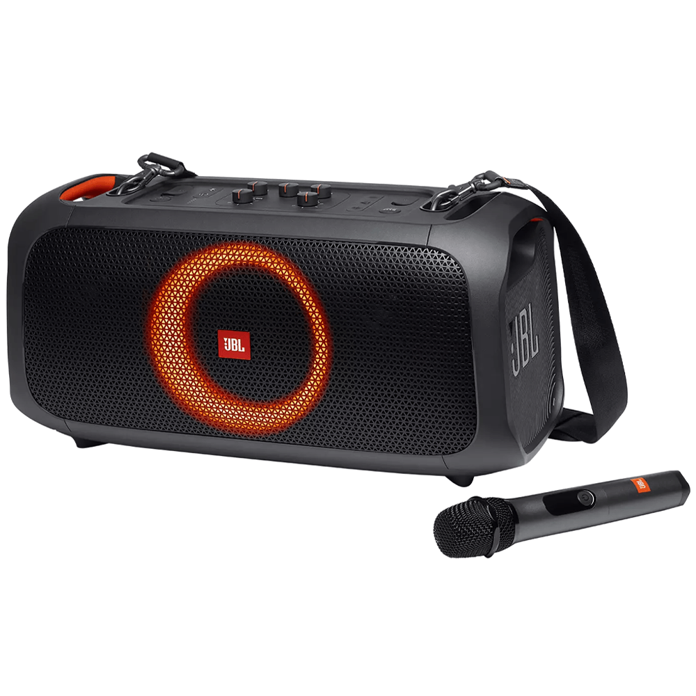 JBL PartyBox On-The-Go Portable Bluetooth Speaker With Mic 1.0 - Black