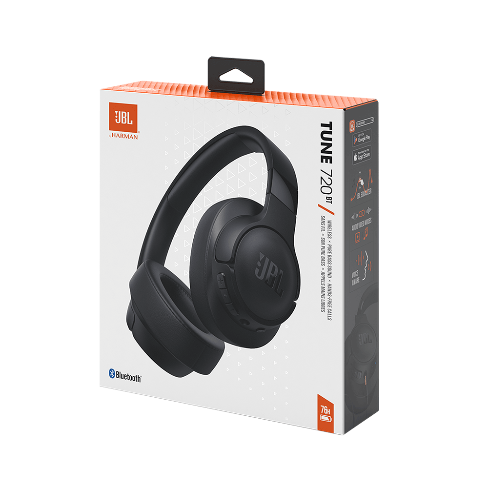 JBL Tune 720BT Bluetooth Headphone - Black - Kimo Store