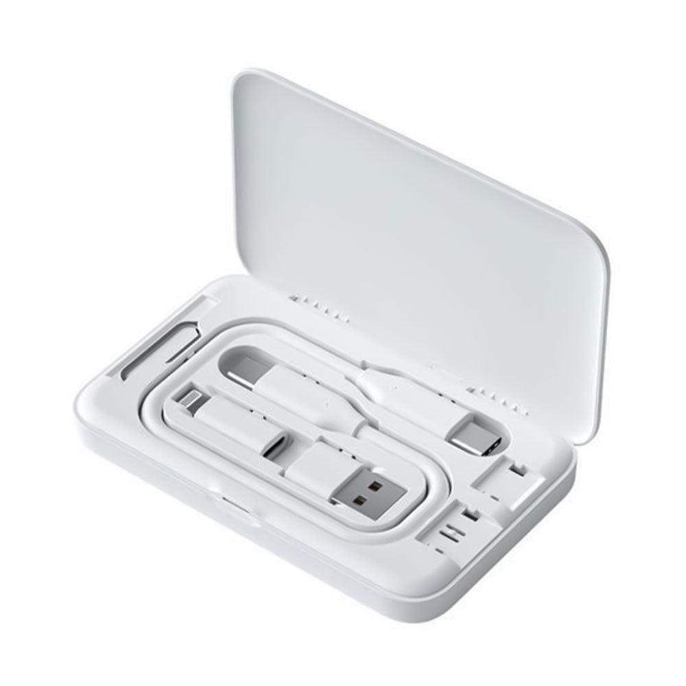صندوق تخزين لكابل الشحن جيسوكس رقمي صغير DB01 UrbanKit - أبيض