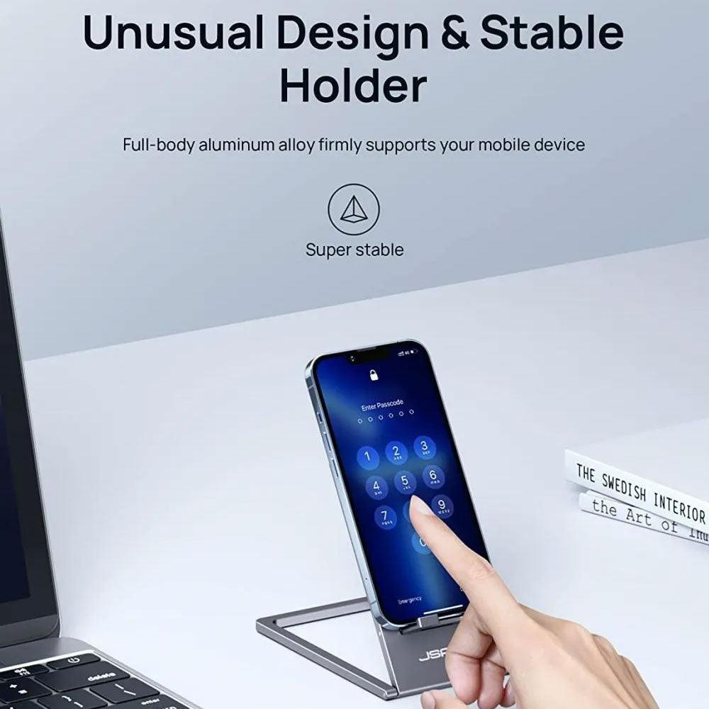 Jsaux SP0112 Desktop Foldable Phone Holder - Gray - Kimo Store