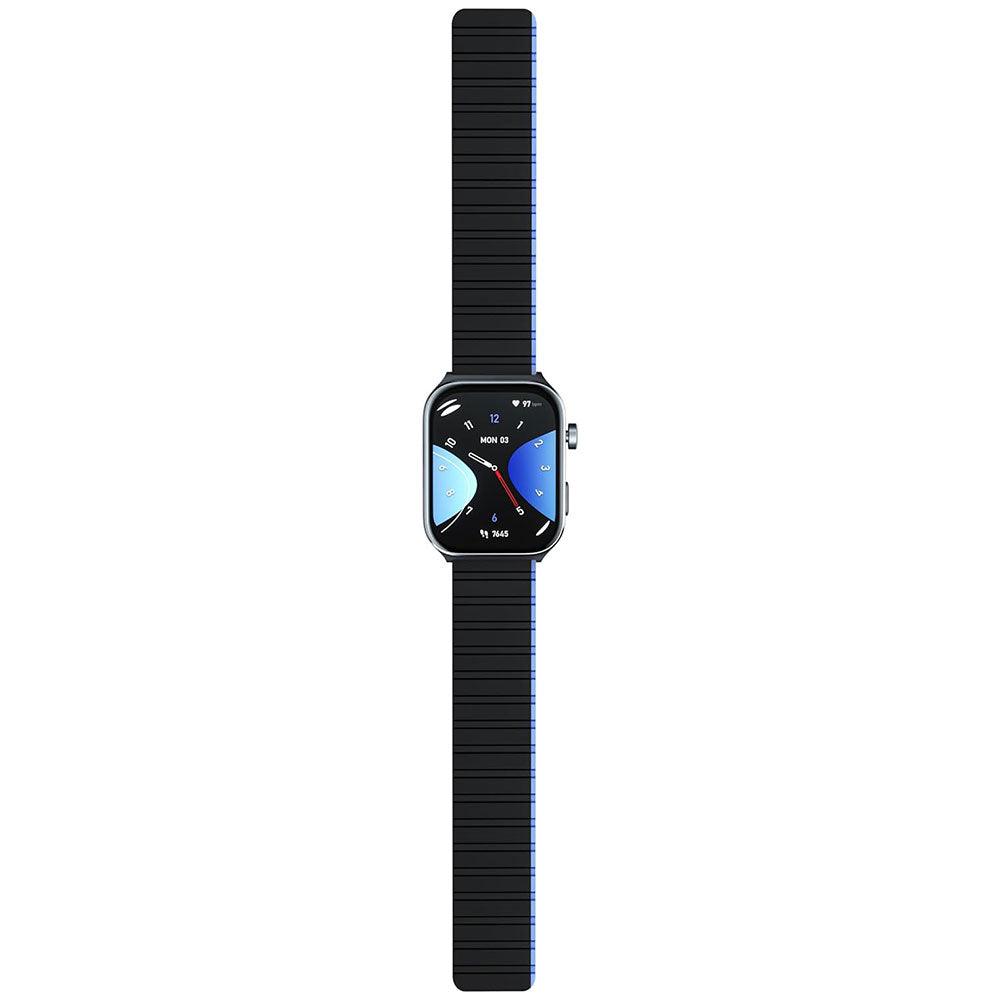 Kieslect Ks2 Smart Watch Midnight Blue Aluminum Case With Black x Blue Strap & Extra Black Strap - Kimo Store