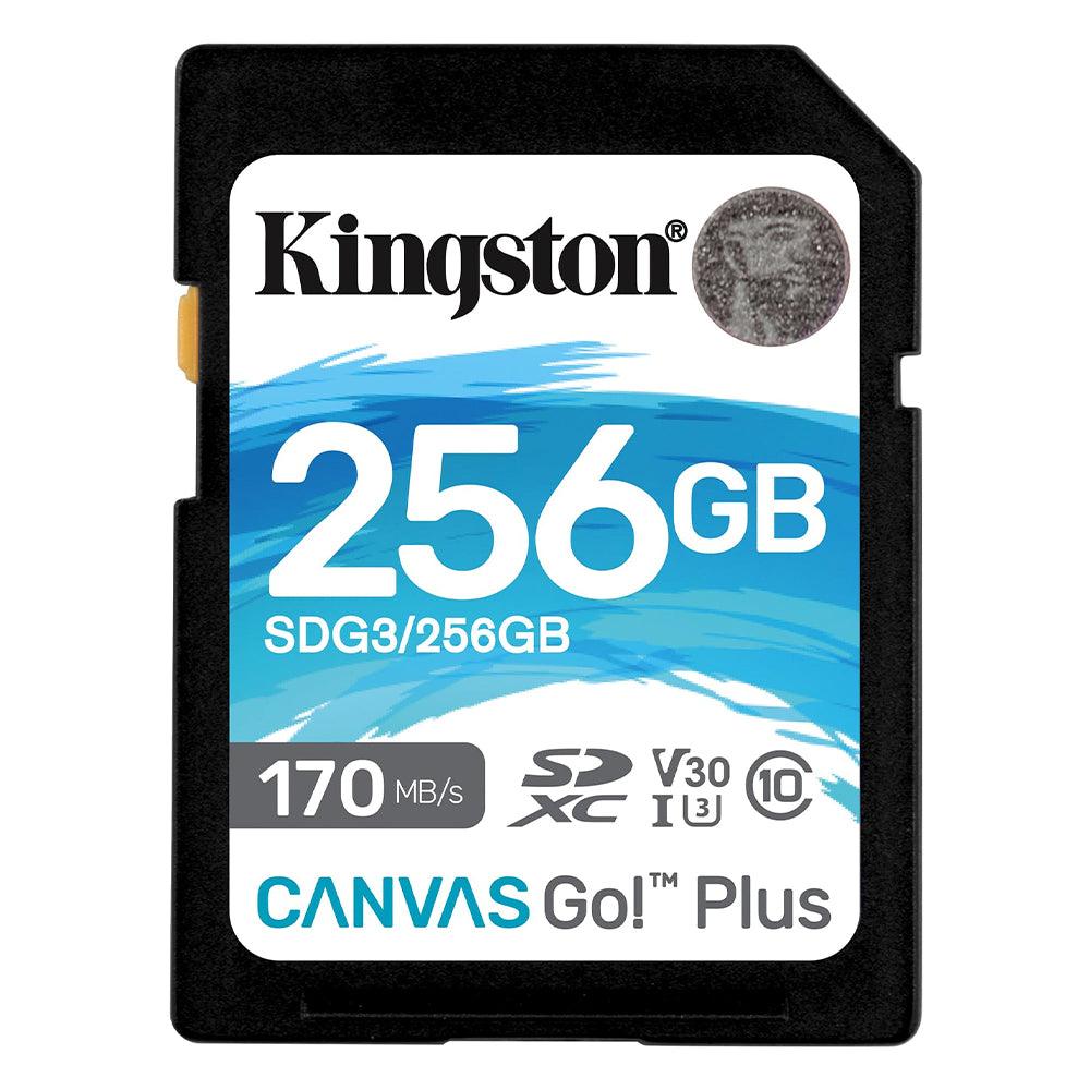 Kingston Canvas Go Plus SDG3 256GB Class 10 SDXC Memory Card