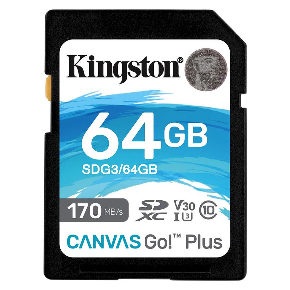 Kingston Canvas Go Plus SDG3 64GB Class 10 SDXC Memory Card