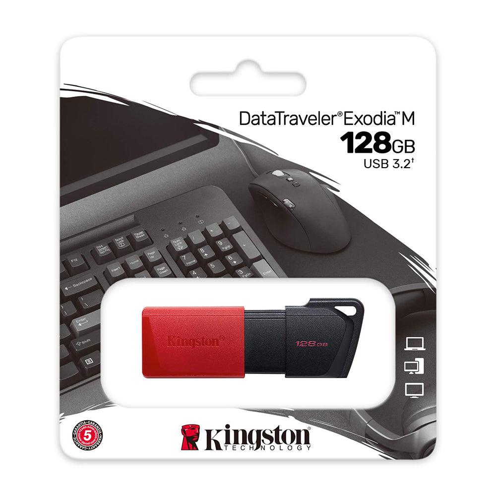 فلاش ميموري كينجستون 128 جيجابايت DataTraveler Exodia M USB 3.2