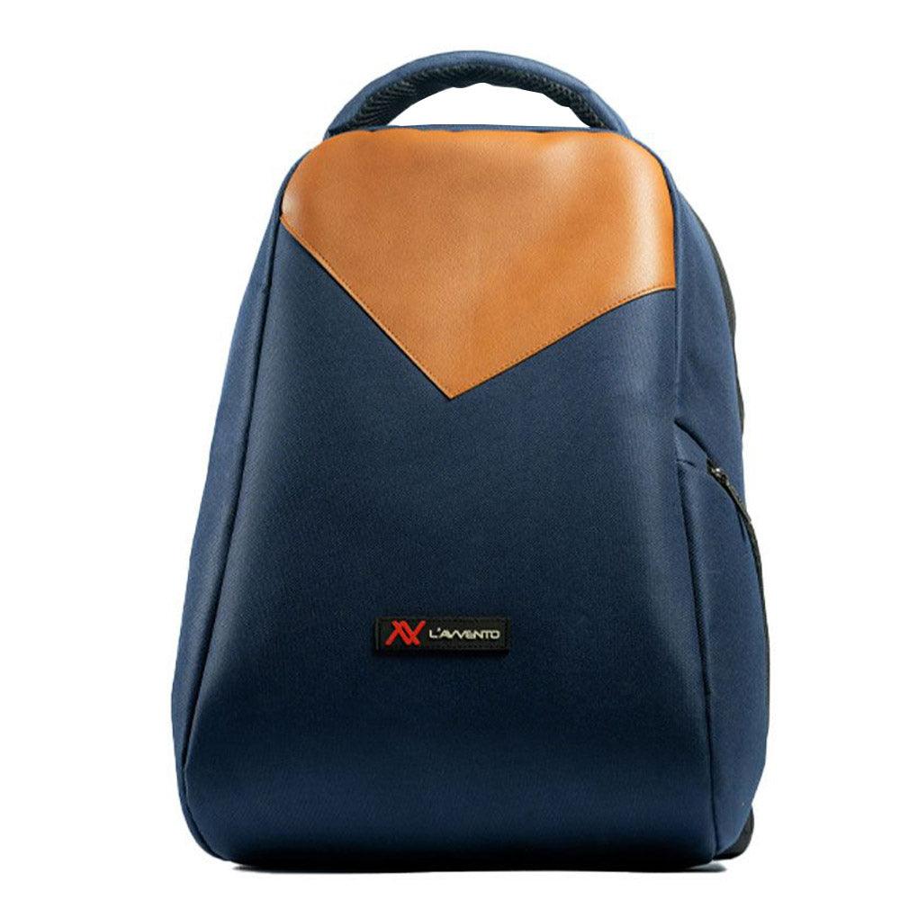Lavvento BG806 15.6 Inch Laptop Backpack - Blue x Brown