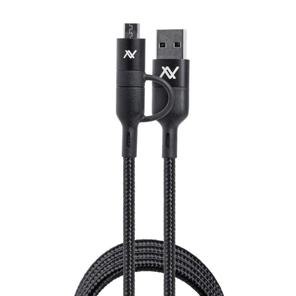 Lavvento MP299 4in1 USB To 2x Type-C + 1x Micro Cable 22.5W Fast Charging 1m - Kimo Store