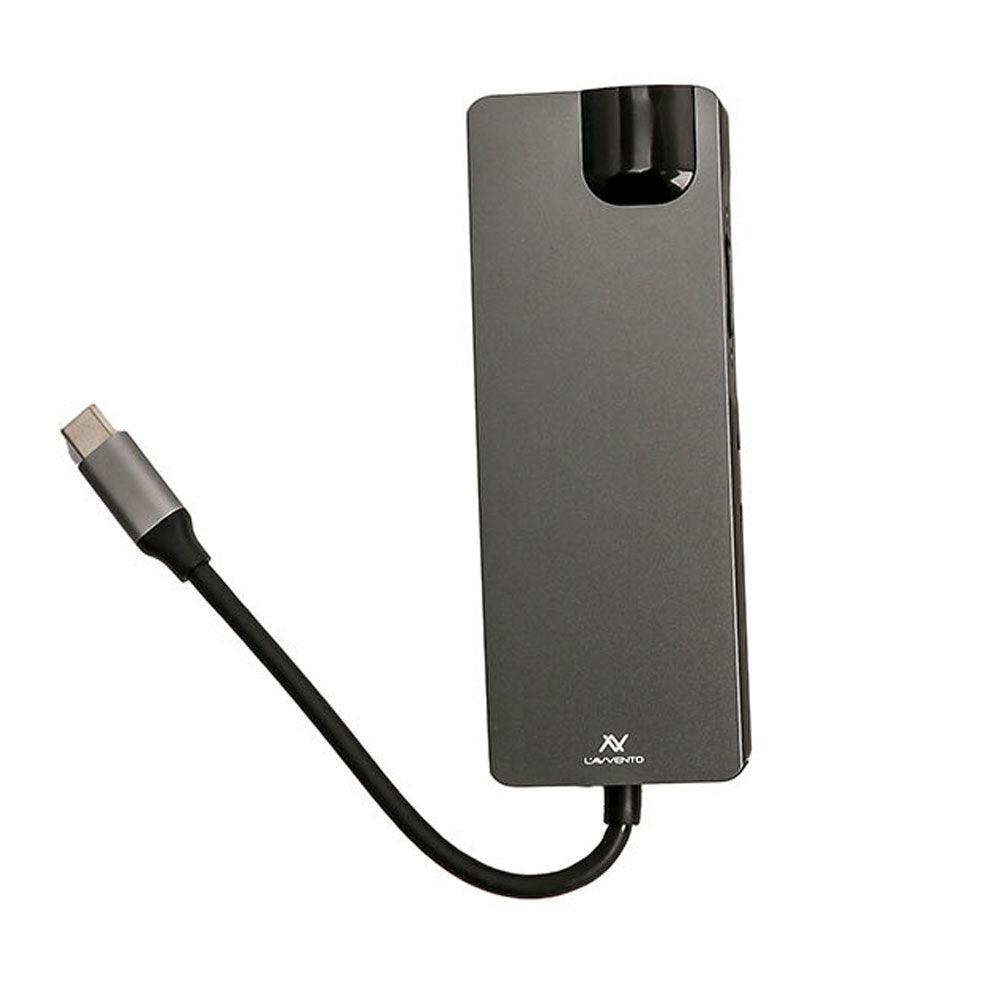 Lavvento-US017-8In1-Type-C-To-HDMI_-VGA_PD-Type-C_2USB-3.0_-SD-TF-Card_-RJ45-HUB-4K-Converter-5