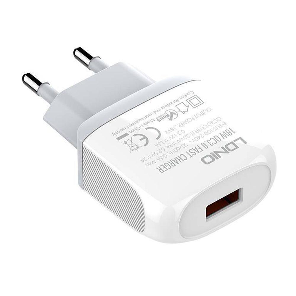 Ldnio A1307Q Wall Charger Micro Cable