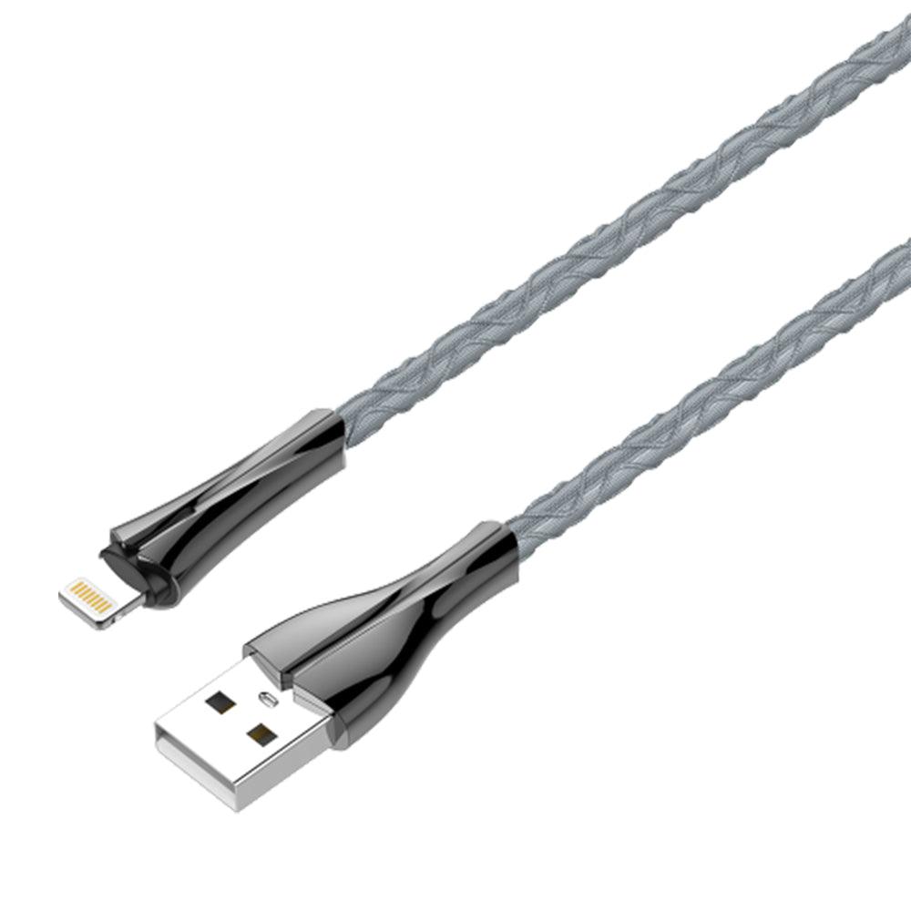 LdnioLS461USBToLightningCable2.4AFastCharging1m-Grey_5