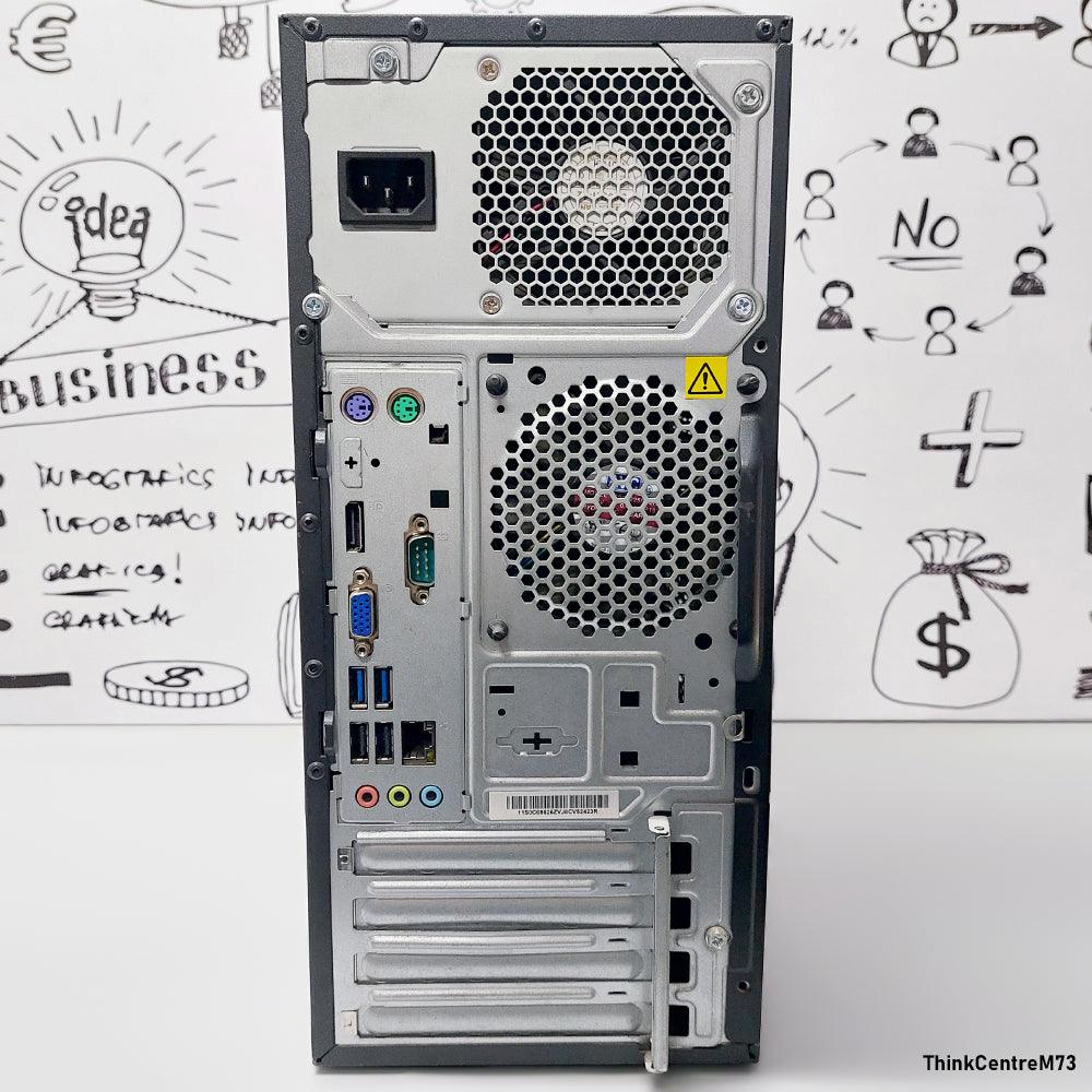 كمبيوتر تاور لينوفو ThinkCentre M83/M73 (انتل كور I5-4430s - رام 8 جيجابايت DDR3 - انتل HD جرافيكس - DVD RW) استعمال خارج