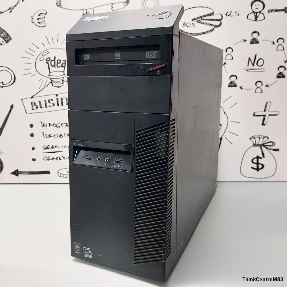 كمبيوتر تاور لينوفو ThinkCentre M83/M73 (انتل كور I5-4430s - رام 8 جيجابايت DDR3 - انتل HD جرافيكس - DVD RW) استعمال خارج