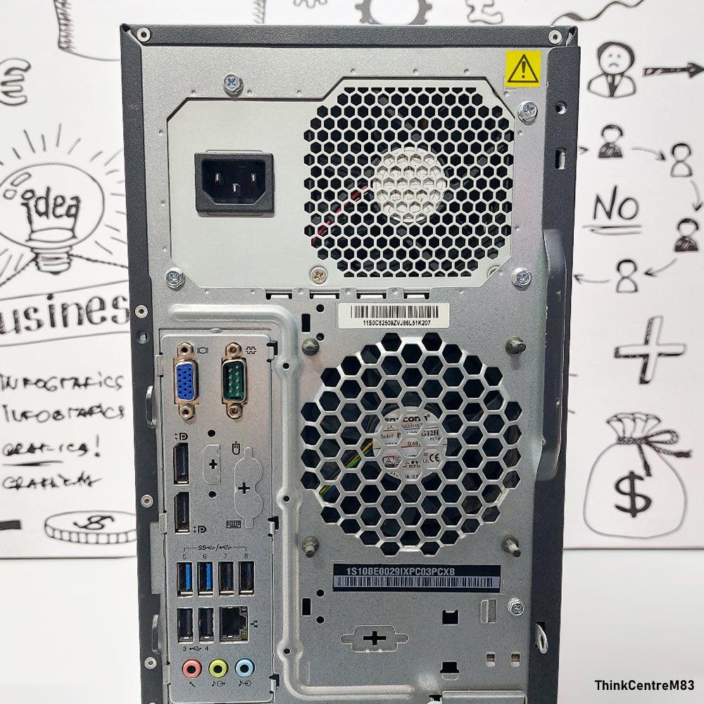 كمبيوتر تاور لينوفو ThinkCentre M83/M73 (انتل كور I5-4430s - رام 8 جيجابايت DDR3 - انتل HD جرافيكس - DVD RW) استعمال خارج