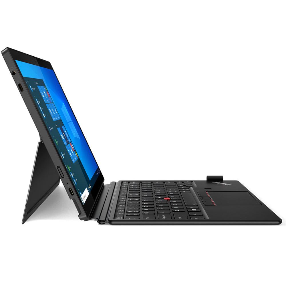 Lenovo ThinkPad X12 Detachable Gen 1 Laptop (Intel Core i7-1160G7 - 16GB DDR4 - M.2 NVMe 512GB - Intel Iris Xe - 12.3 Inch FHD+ IPS Touchscreen - Win10) (Open Box) - Black - Kimo Store