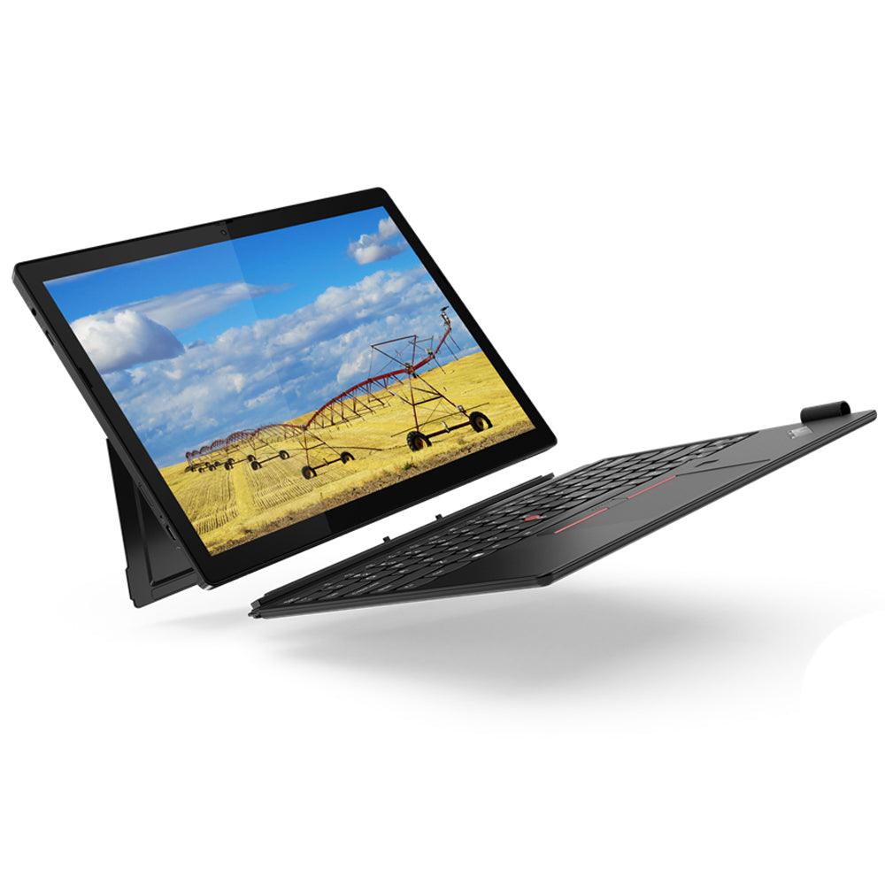 Lenovo ThinkPad X12 Detachable Gen 1 Laptop (Intel Core i7-1160G7 - 16GB DDR4 - M.2 NVMe 512GB - Intel Iris Xe - 12.3 Inch FHD+ IPS Touchscreen - Win10) (Open Box) - Black - Kimo Store