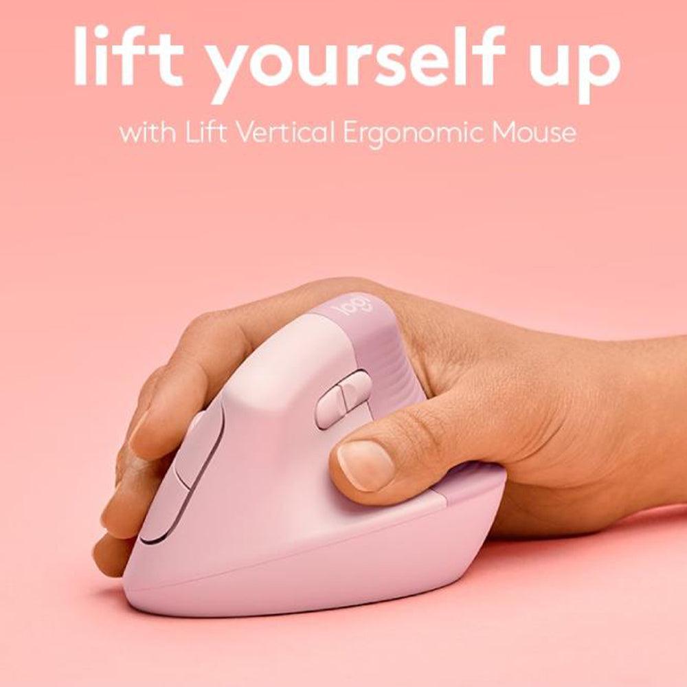 Logitech Lift Vertical Ergonomic Bluetooth Wireless Mouse 4000Dpi - Kimo Store