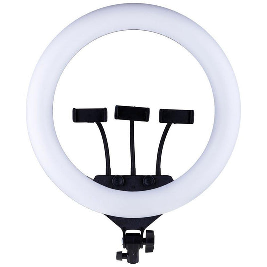 M36E LED Selfie Ring Light With Triple Phone Holder 36cm
