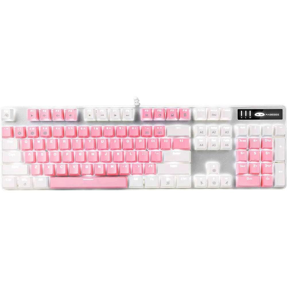 MageGee MK-Storm Wired White LED Gaming Keyboard (Original Used) - Kimo Store