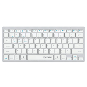 كيبورد مانهاتن لاسلكي بلوتوث ثنائي الوضع إنجليزي وعربي KB-03-W Ultra Slim 