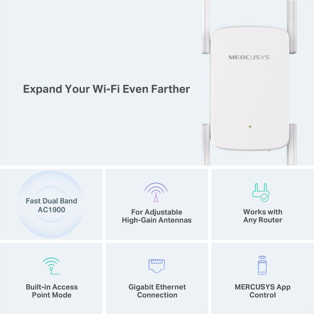 Mercusys ME50G AC1900 Wi-Fi Range Extender 